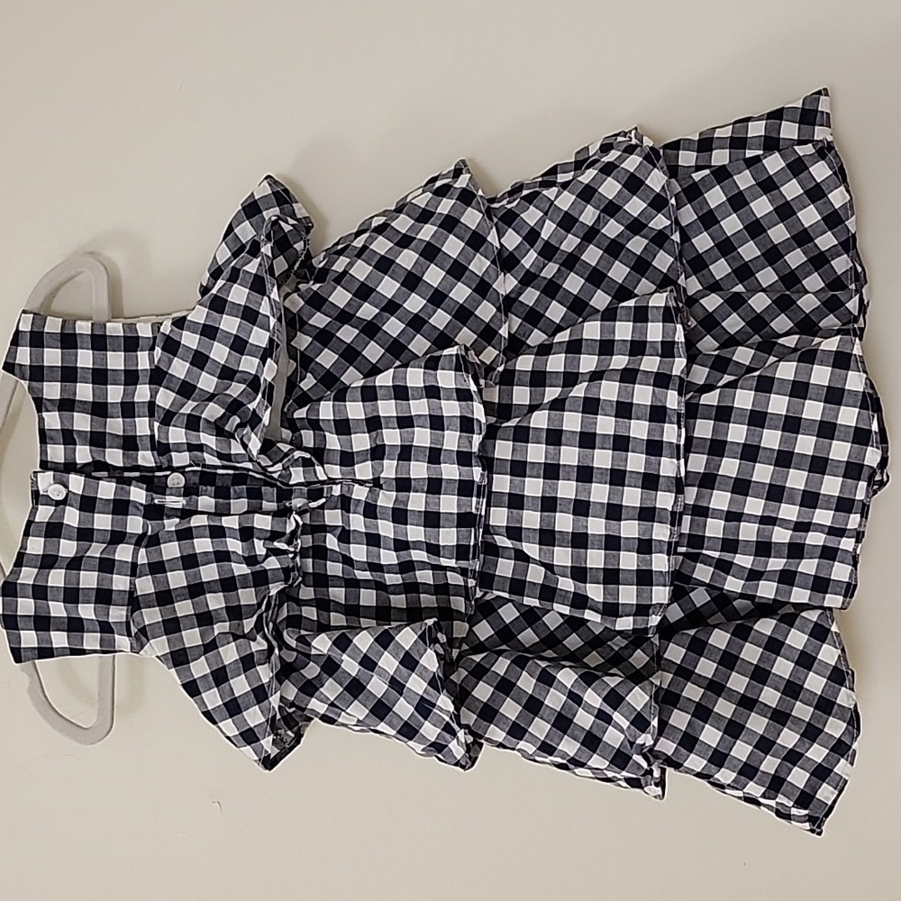 Janie & Jack Gingham Tiered Ruffle Dress Size 3 - Picture 8 of 16
